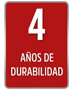 durabilidad 4 años