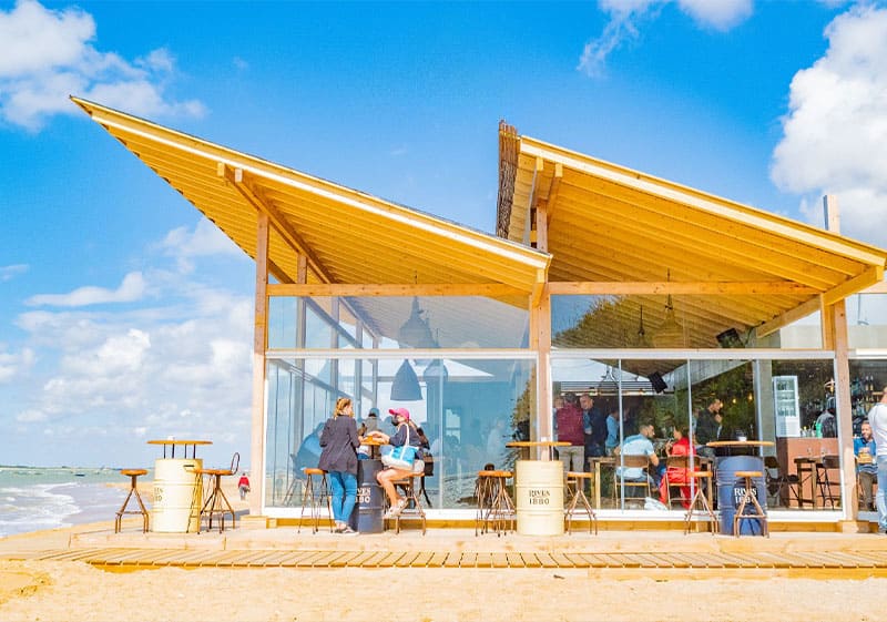 Pergola de Madera chiringuito playa