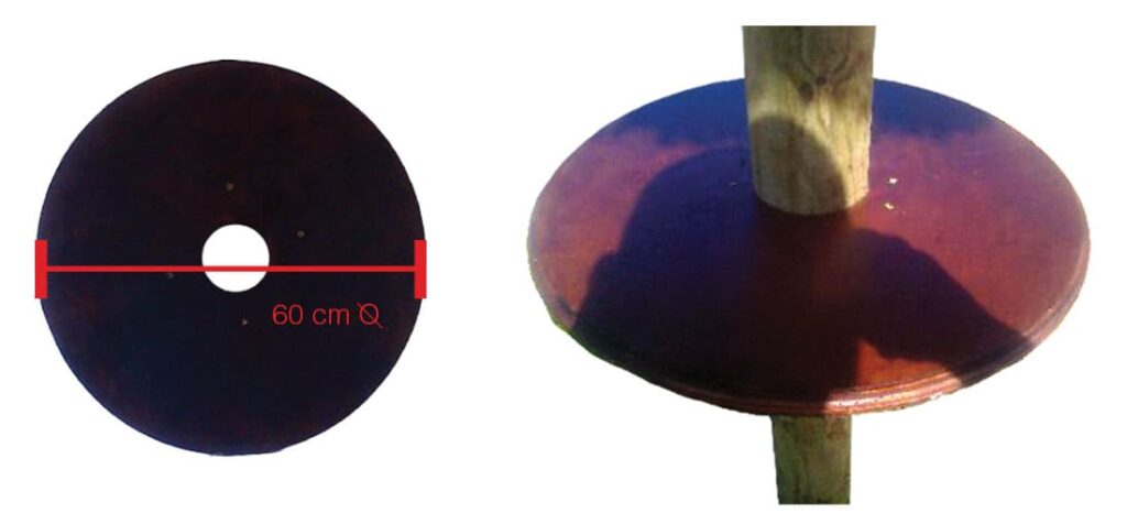 mesa sombrilla de brezo