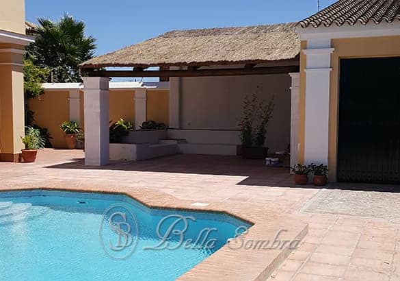 Pérgola o Palapa de Caña Marina