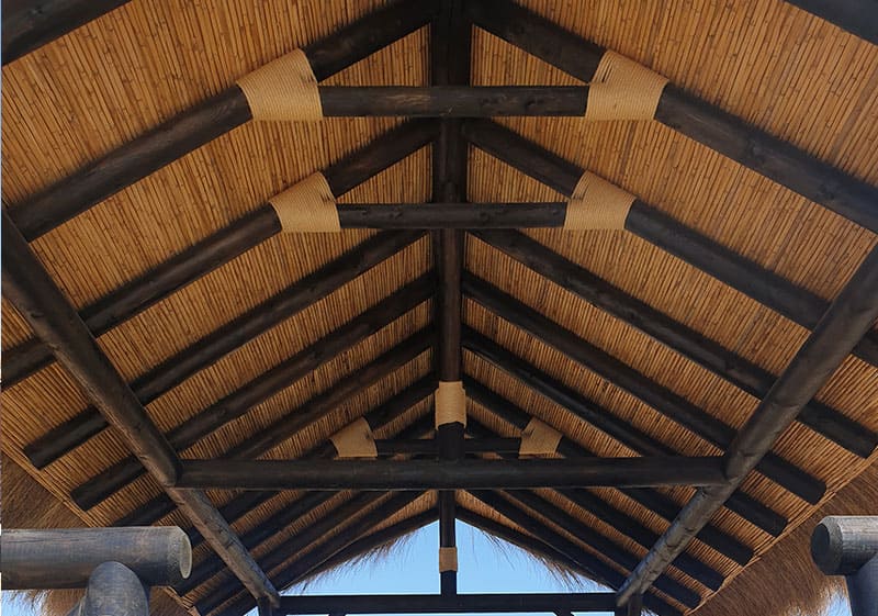 Pérgola o Palapa de Caña Marina