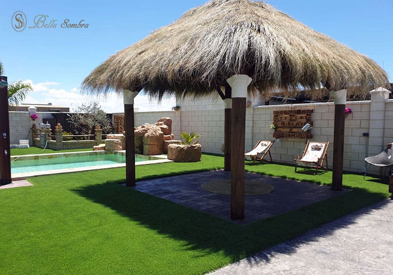 Pérgola o Palapa de Caña Marina