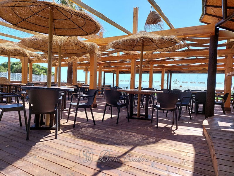 Sombrilla de Esparto para Chiringuito