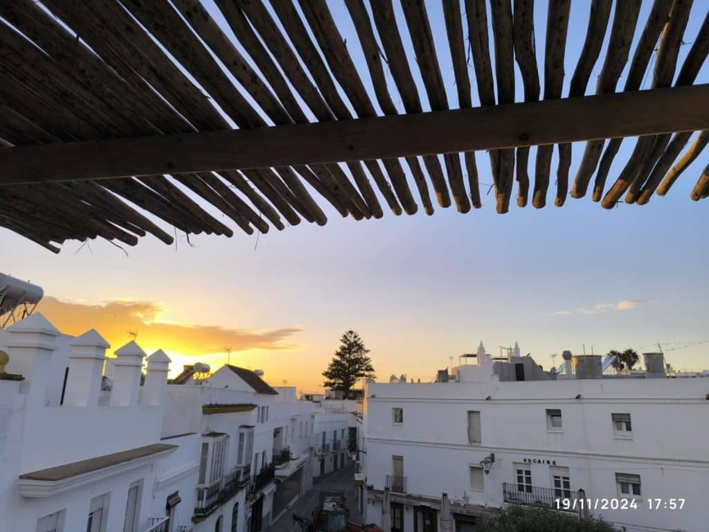 Pergola de madera/eucalipto en Conil, Cadiz