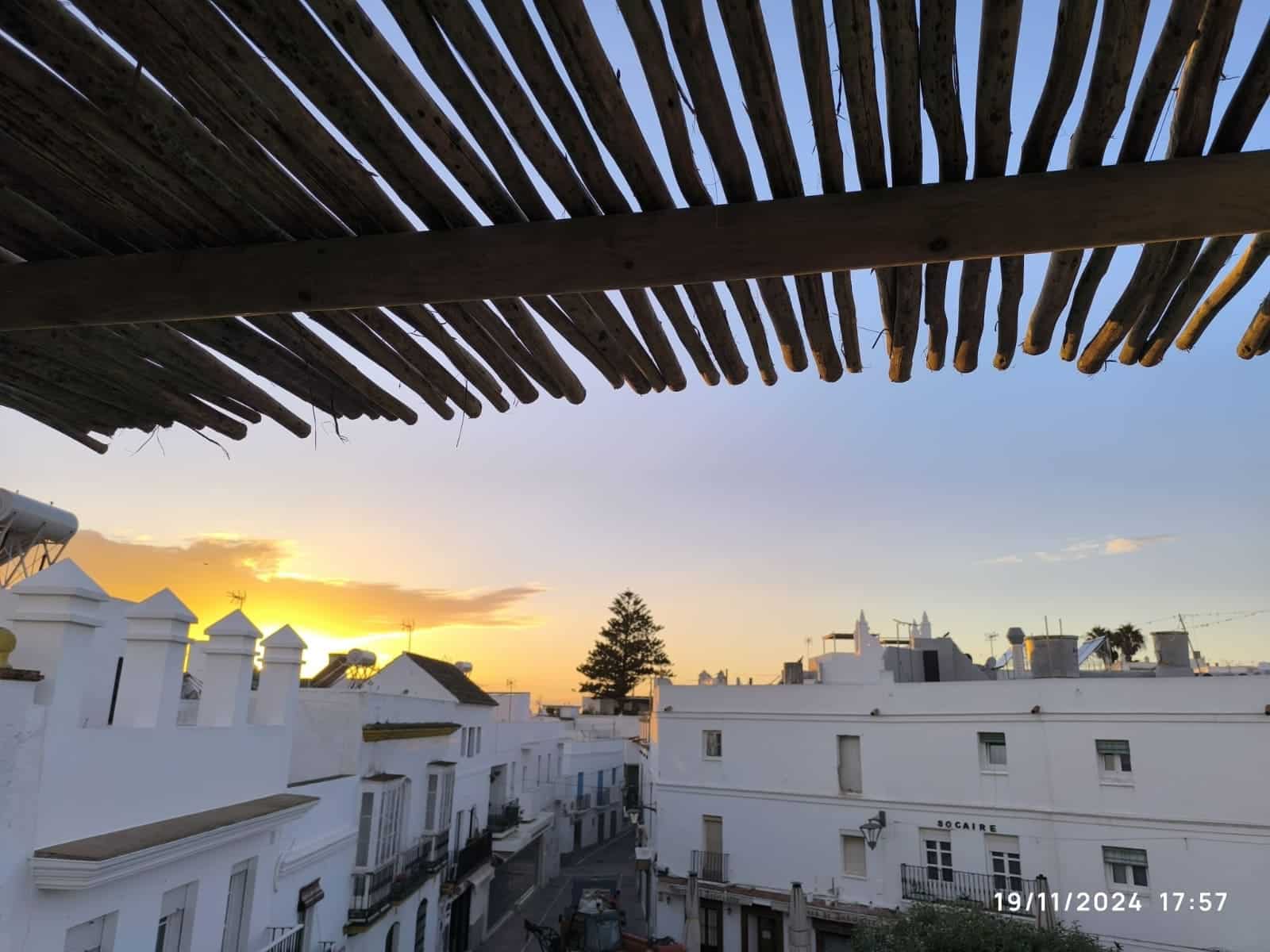 Pergola de madera/eucalipto en Conil, Cadiz